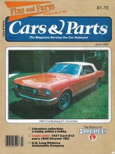 CARS & PARTS 1980 JUNE - PLYMOUTH '56, '37 CORD 812, '48 CHRYSLER T&C, PIERCE